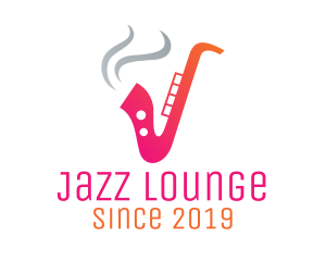 Jazz - Smoking  Music Saxophone logo design