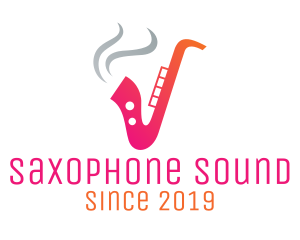 Saxophone - Smoking  Music Saxophone logo design