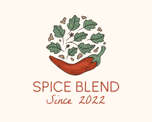 Seasoning - Organic Leaf Spice logo design