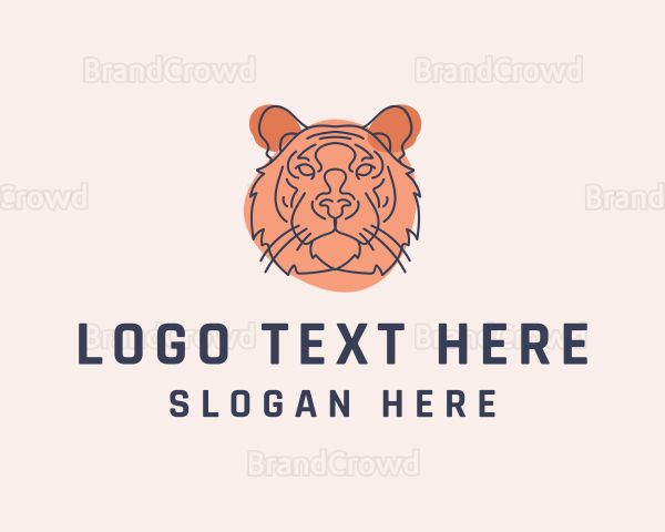 Wild Tiger Sketch Logo