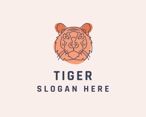 Wild Tiger Sketch  logo design