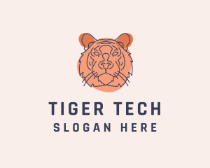 Wild Tiger Sketch  logo design