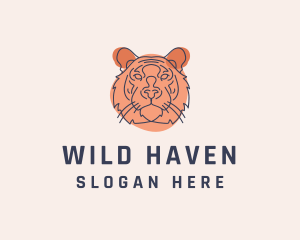 Wild Tiger Sketch  logo design