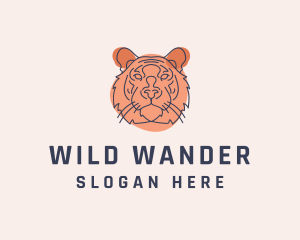 Wild Tiger Sketch  logo design