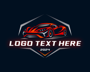 Transport - Sports Car Mechanic Garage logo design