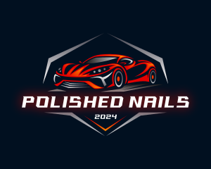 Sports Car Mechanic Garage logo design