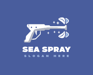 Pressure Washing Sparkle Cleaner logo design