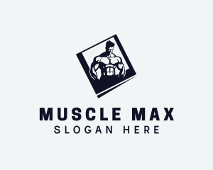 Bodybuilding - Muscle Man Bodybuilder logo design