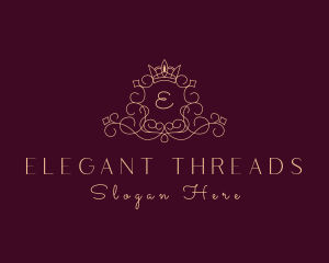 Ornate Royal Crown Crest logo design