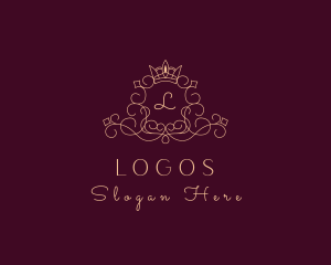 Victorian - Ornate Royal Crown Crest logo design