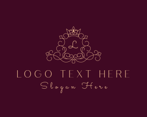 Boutique - Ornate Royal Crown Crest logo design