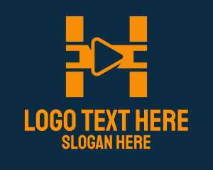 Streaming - Video Streaming Letter H logo design