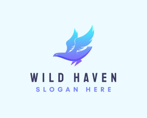 Safari Gradient Dove logo design