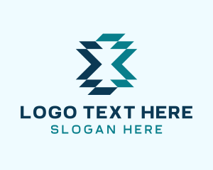 Technology - Cyber Technology Letter X logo design