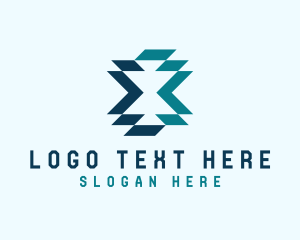 Gamer - Cyber Technology Letter X logo design