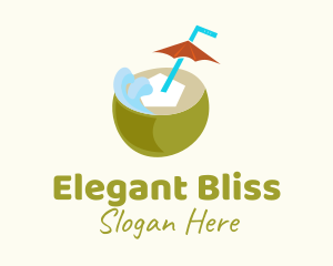 Fresh Coconut Drink  Logo