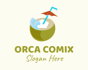 Fresh Coconut Drink  Logo