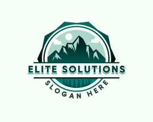 Vacation - Mountain Forest Adventure logo design