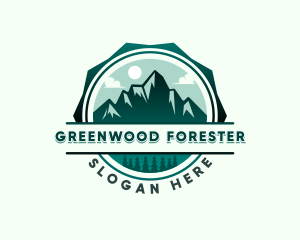 Mountain Forest Adventure  logo design