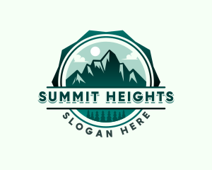 Climbing - Mountain Forest Adventure logo design