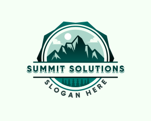 Mountain Forest Adventure  logo design