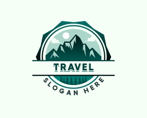 Mountain Forest Adventure  logo design