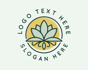 Lotus - Green Lotus Salon logo design