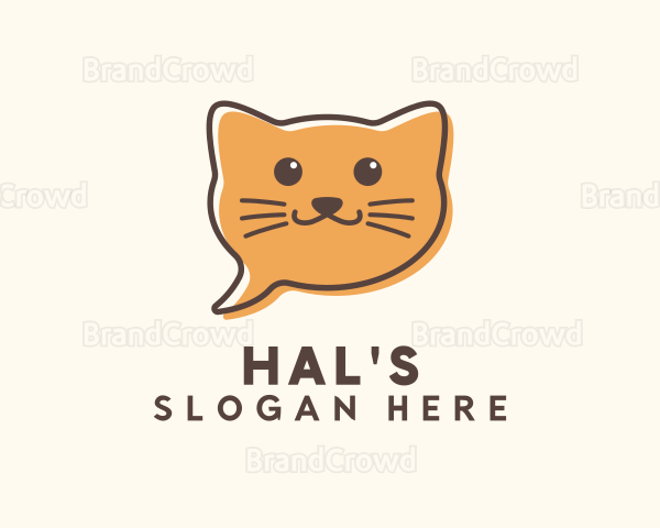 Orange Cat Chat Logo