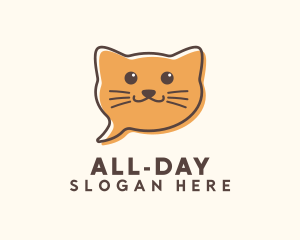 Orange Cat Chat Logo