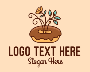 Organic - Organic Donut Dessert logo design