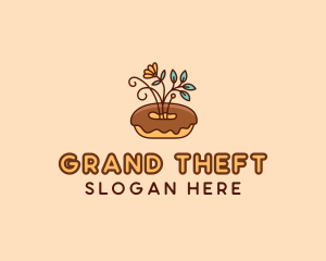 Kitchen - Organic Donut Dessert logo design