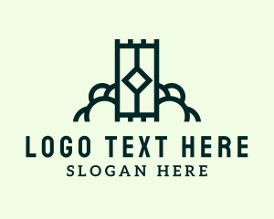 Fabric - Textile Carpet Cleaning logo design