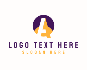Loan - Creative Crescent Business Letter A logo design