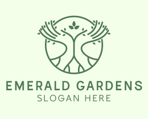 Wellness Therapist Hand logo design