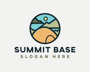 Camping Tent Forest logo design