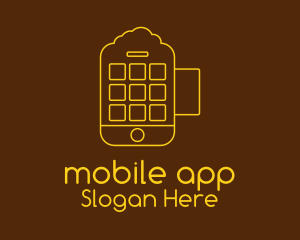 Smartphone Beer Mug  Logo
