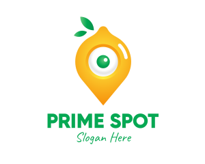 Location - Lemon Location Pin logo design