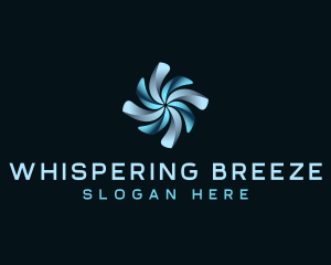 Cooling Wind Propeller logo design