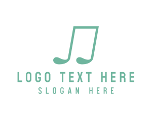 Tune - Golf Club Musical Note logo design