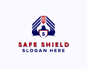 Aviation Eagle Shield  logo design