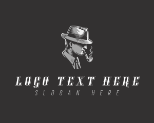 Detective - Inspector Spy Fedora logo design