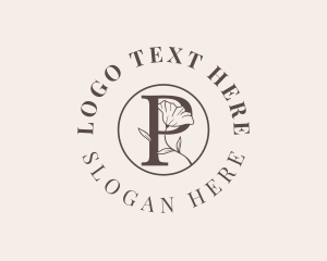 Boutique - Flower Garden Letter P logo design