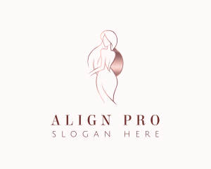 Posture - Beautiful Woman Dress logo design