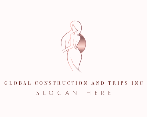 Dating - Beautiful Woman Dress logo design