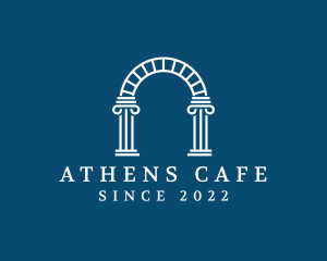 Athens - Arch Pillar Architecture logo design