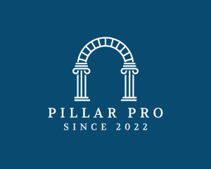 Arch Pillar Architecture logo design