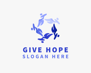 Donation - People Team Organization logo design