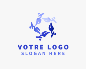 Social - People Team Organization logo design