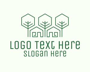 Structure - Green Home Builder logo design