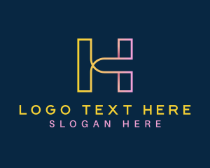 Letter H - Crypto Tech App logo design